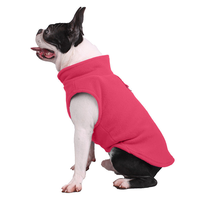 Dog Solid Color Fleece Singlet