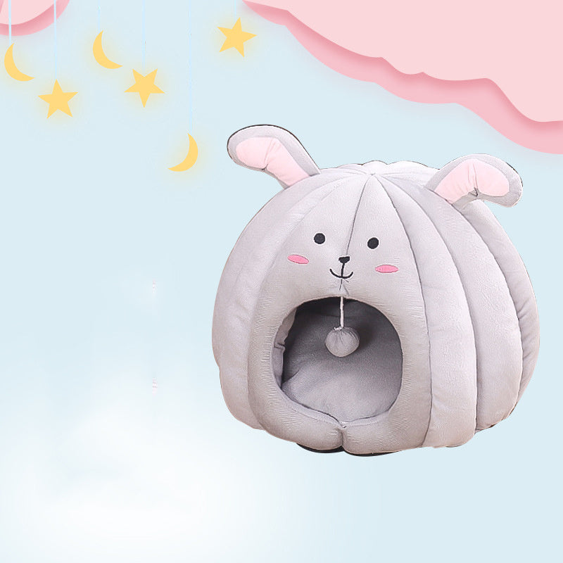 Enclosed cat litter nest