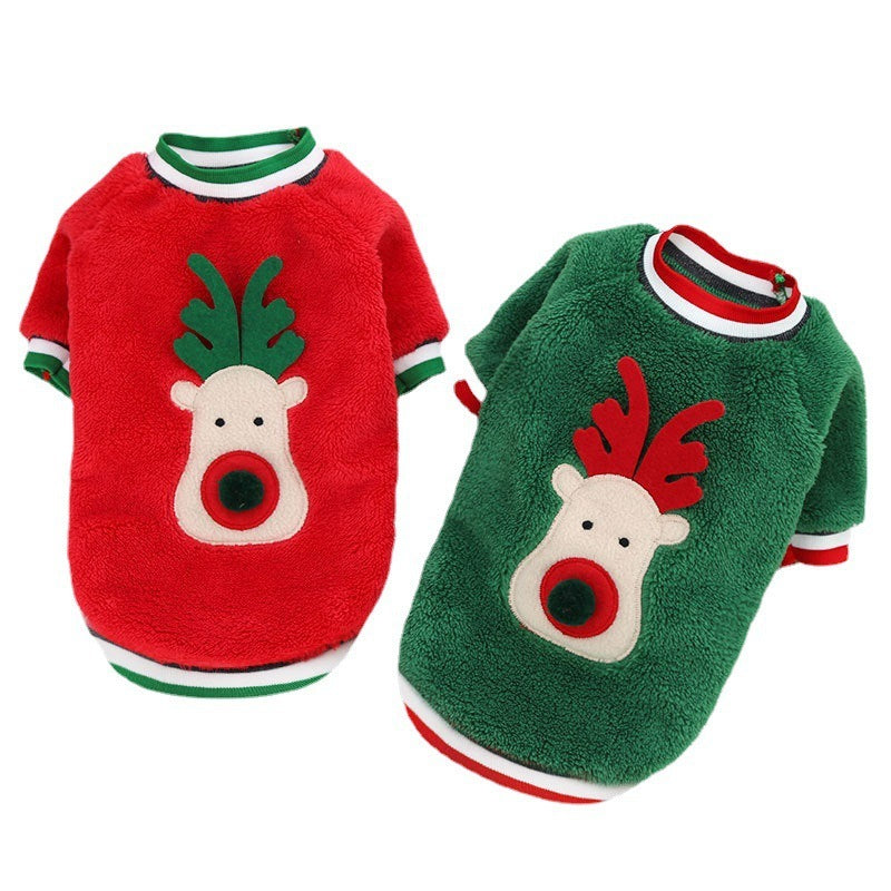 Coral Fleece Dog Sweater – Soft & Warm Winter Pet Outfit