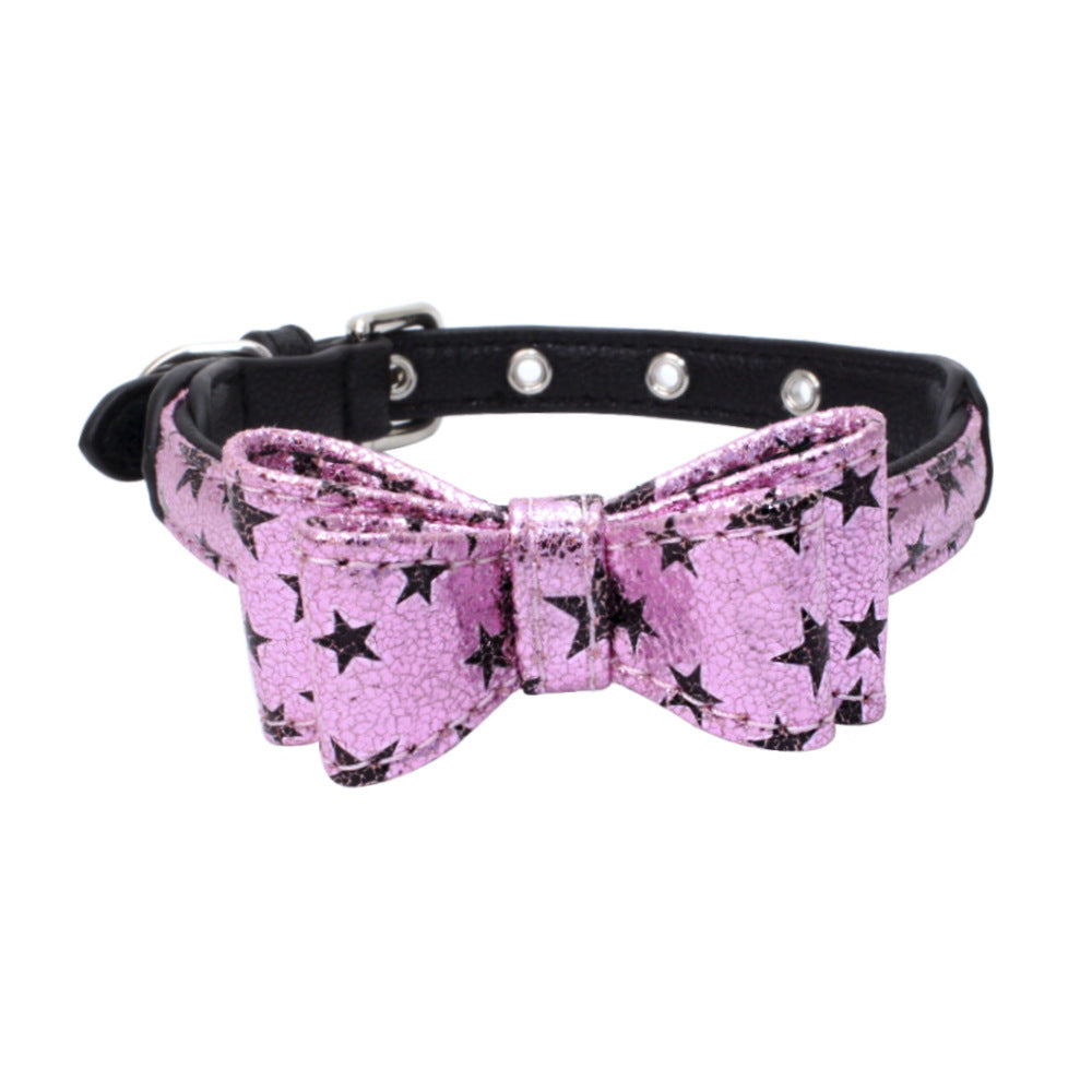 Pet leather collar