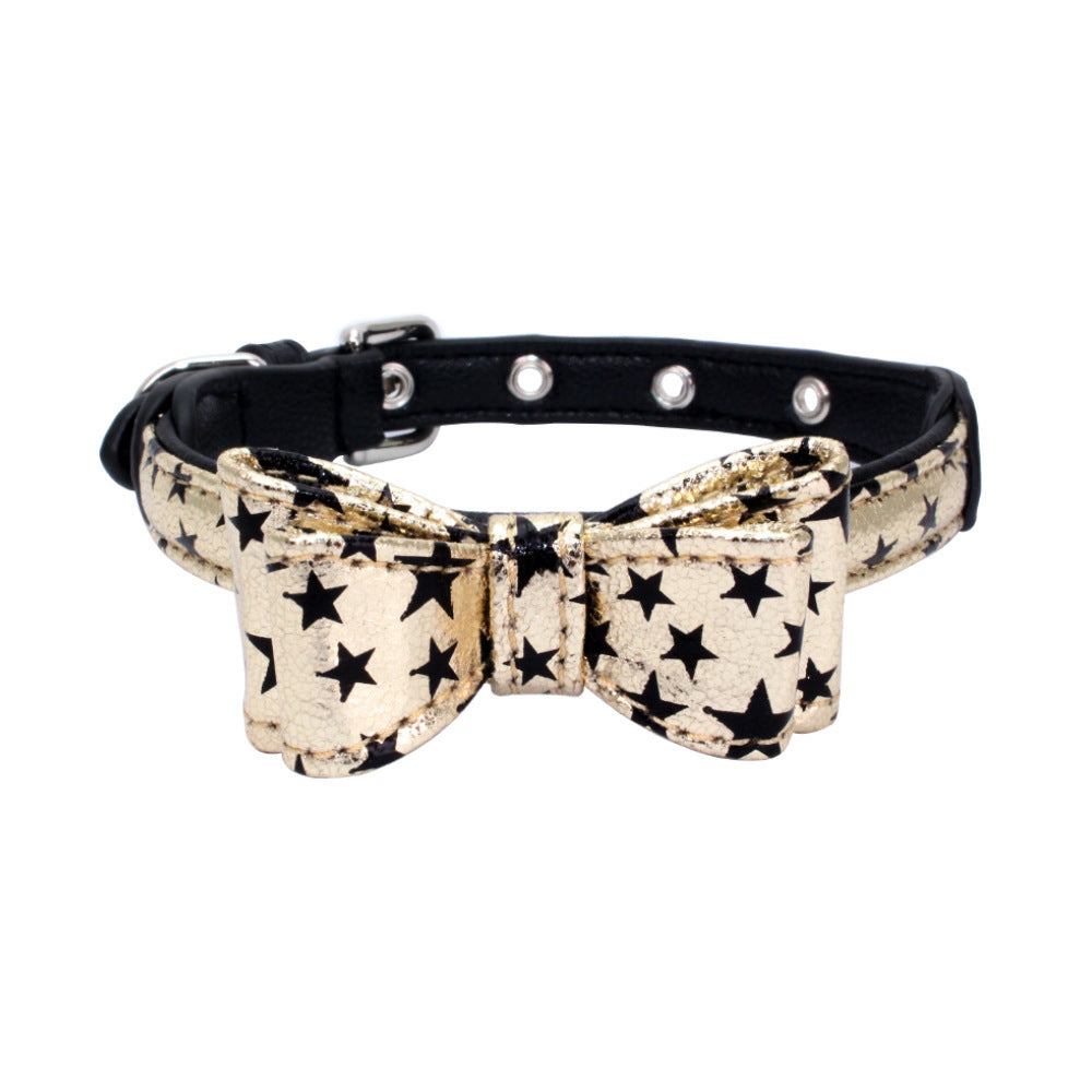 Pet leather collar