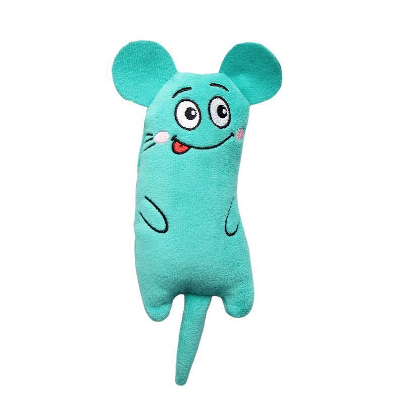 Cat Plush Embroidered Mint Toy
