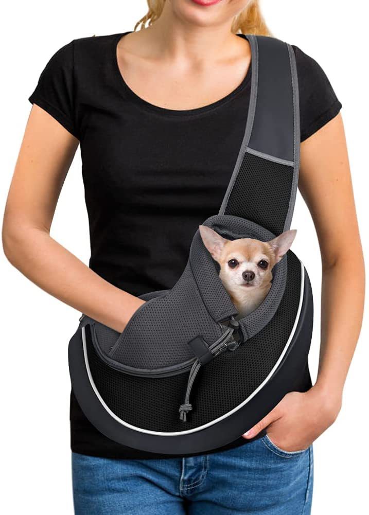 Hands-Free Crossbody Bag for Carrying Small Dogs & Cats