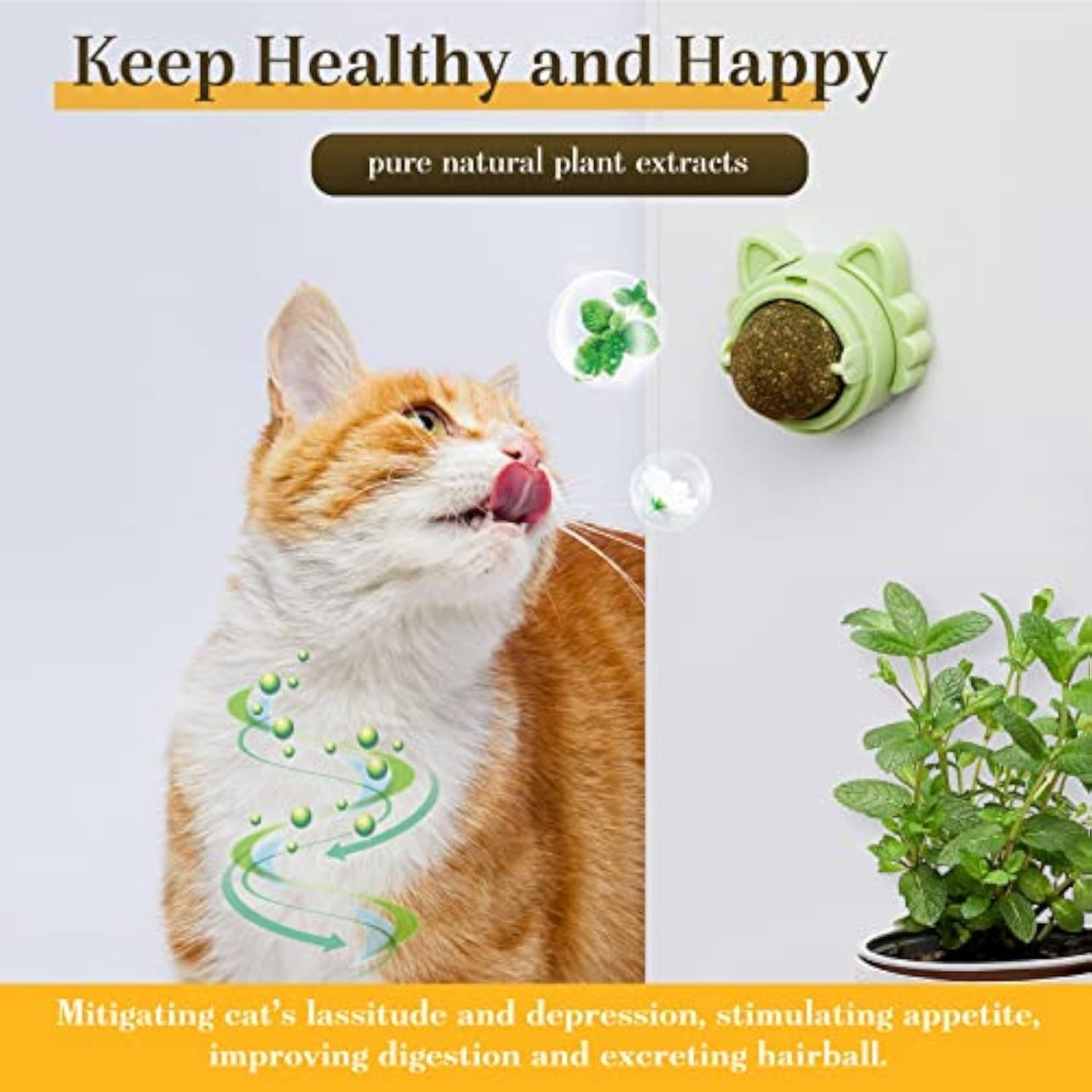 Cat Catnip Ball Dental Chew Toy
