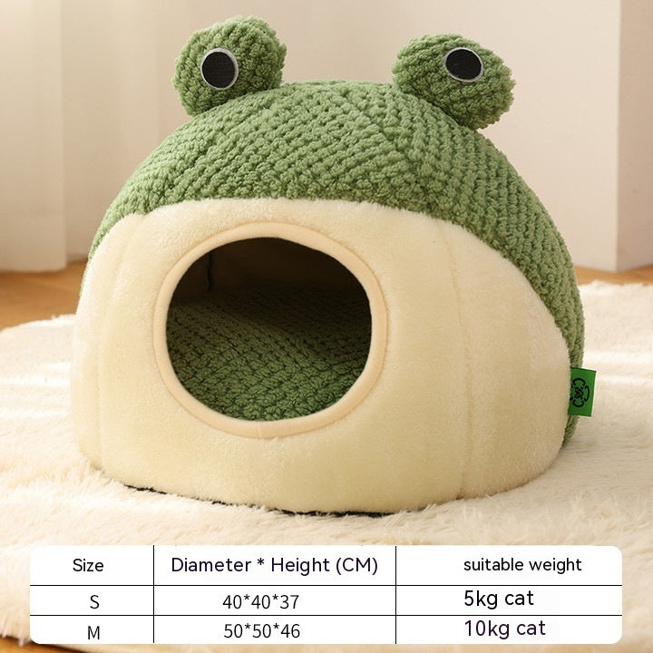 Pet Little Frog Series Plush Mat