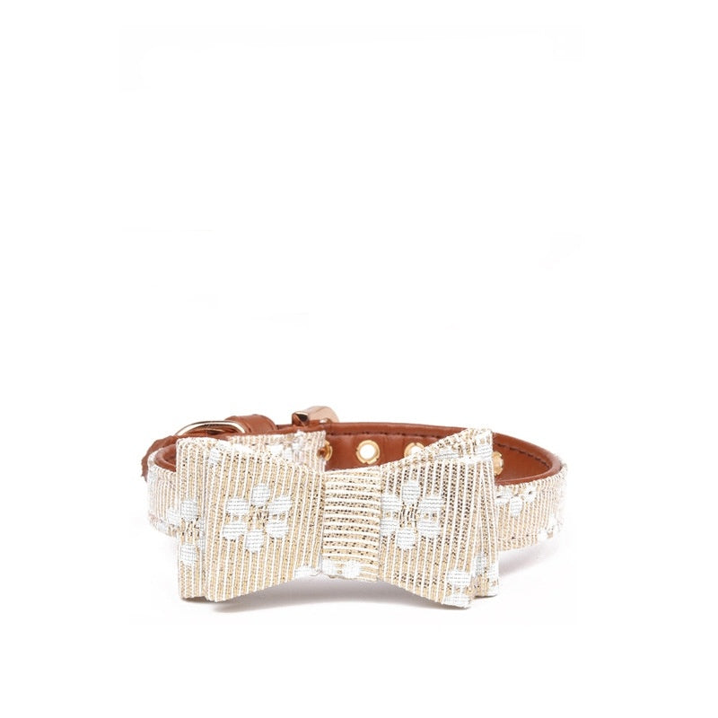 Pattern Dog Bow Collar