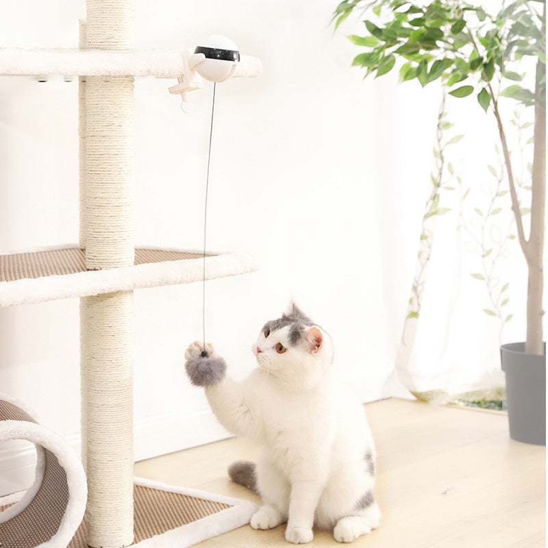 Automatic Lifting Cat Ball Toy – Interactive Hanging Play for Cats