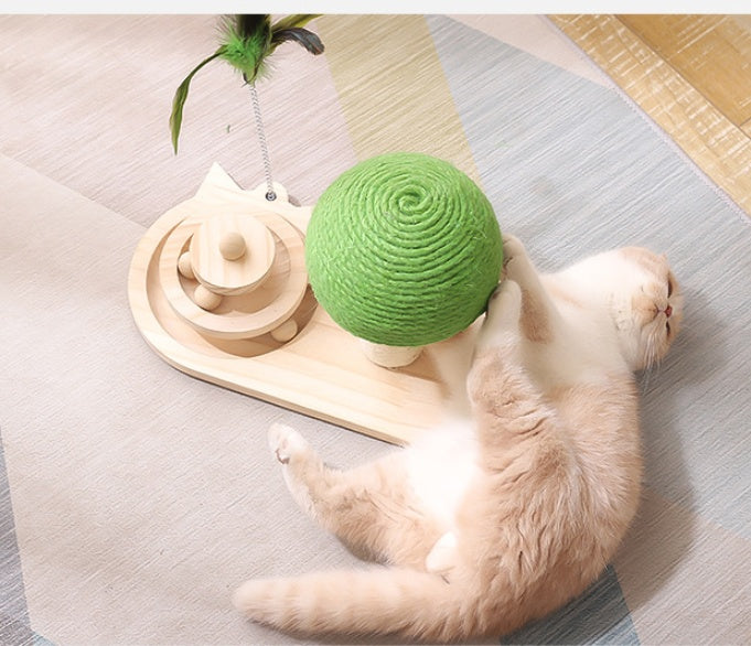 Double Sisal Balls Cat Scratch Post