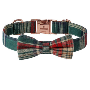 Christmas Dog Rose Gold Buckle Collar