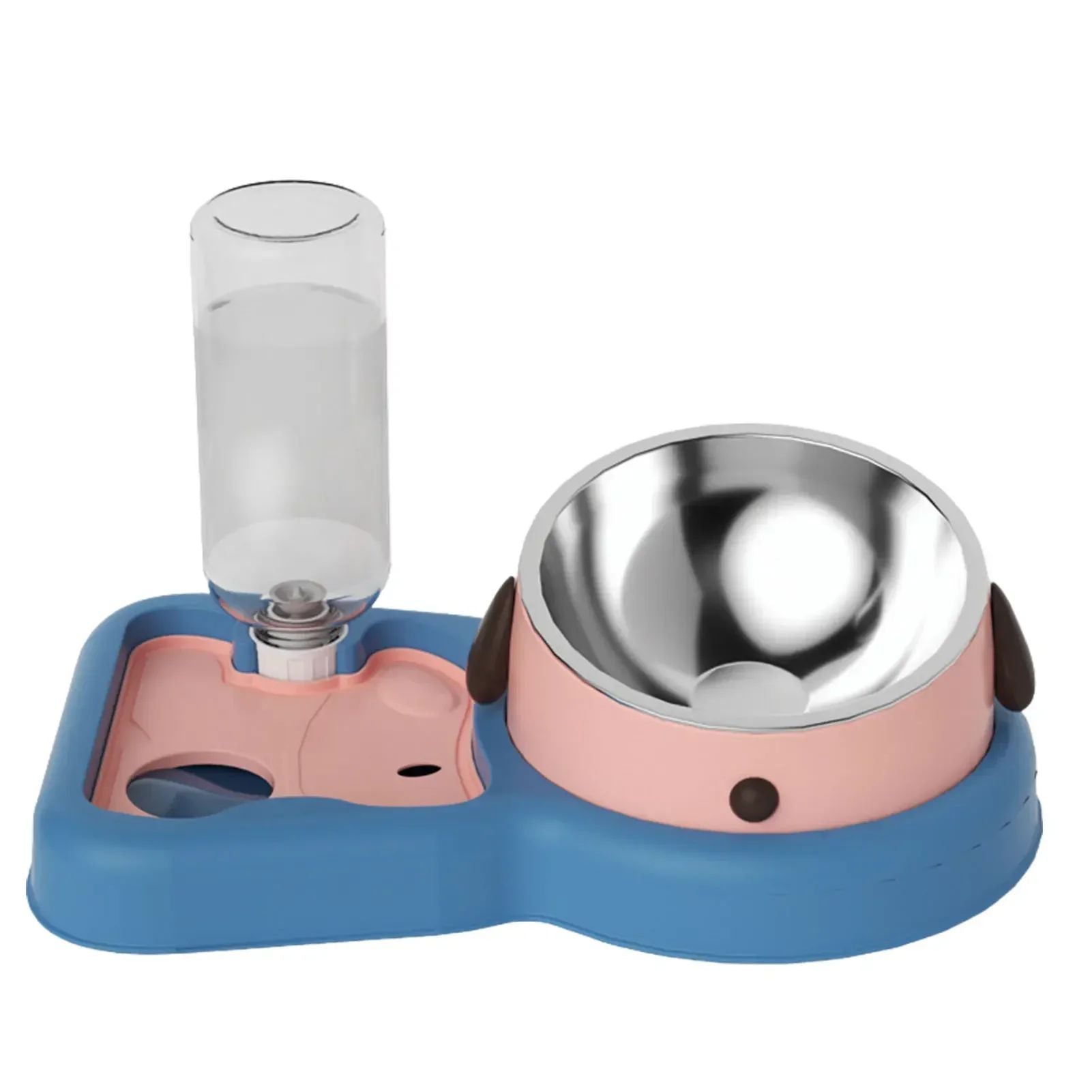 Pet Feeder Bowl Water Bottle Set