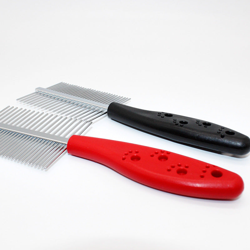 Pet double-row grooming comb