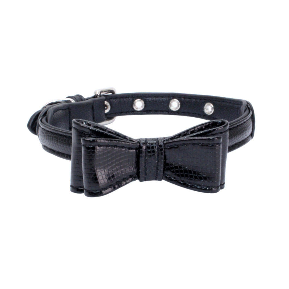 Pet leather collar