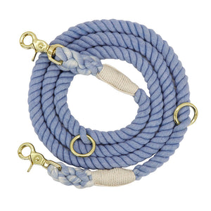 Multi-color cotton pet long leash
