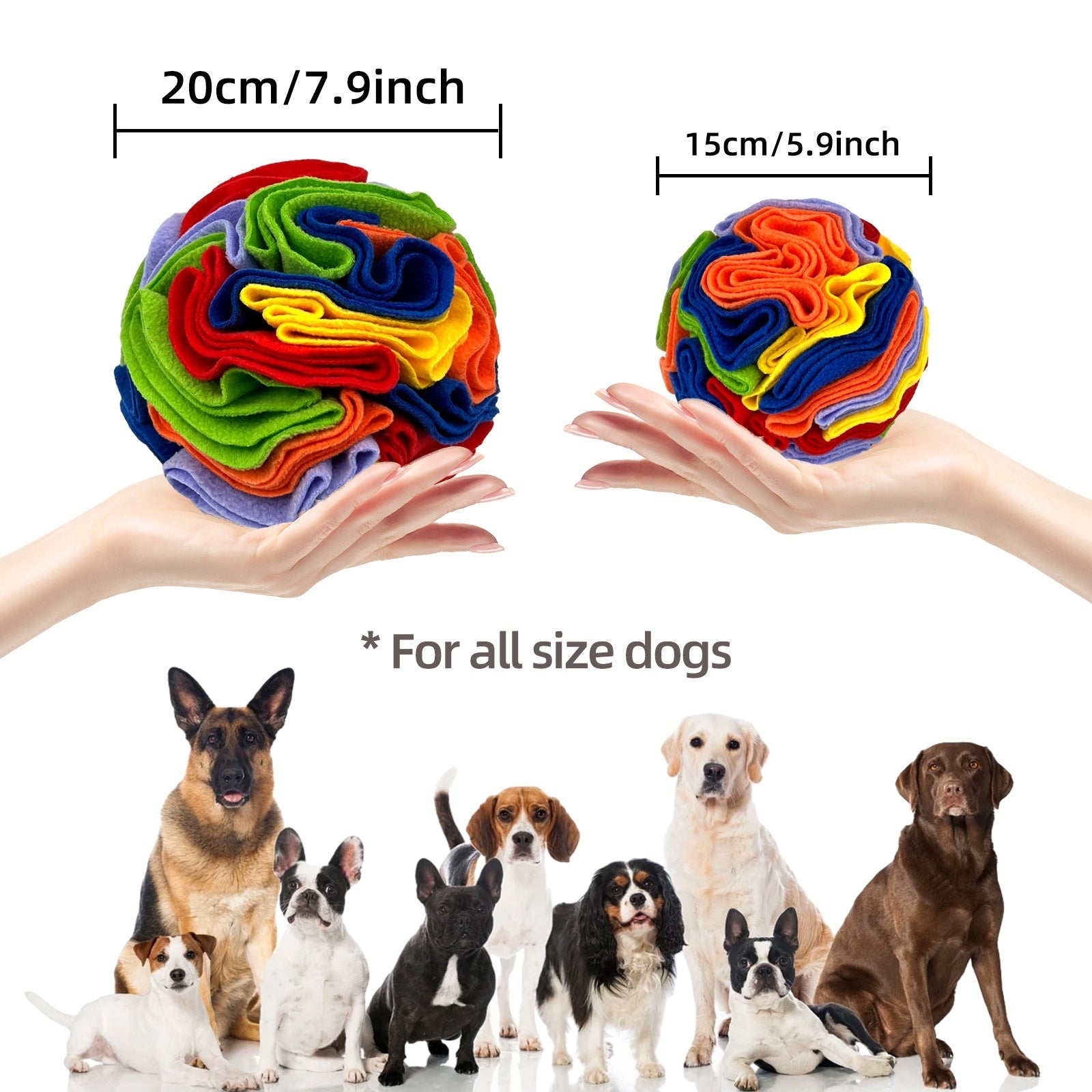 Pet Colorful Ball Sniffing Toy