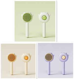 3-in-1 Pet Grooming Brush for Massage, Hair Removal & Cleaning