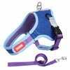 Reflective Suede Leash Pet Harness