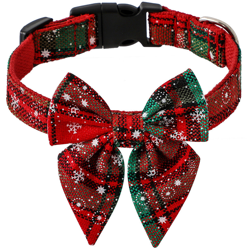 Pet Bow Tie Christmas Collar