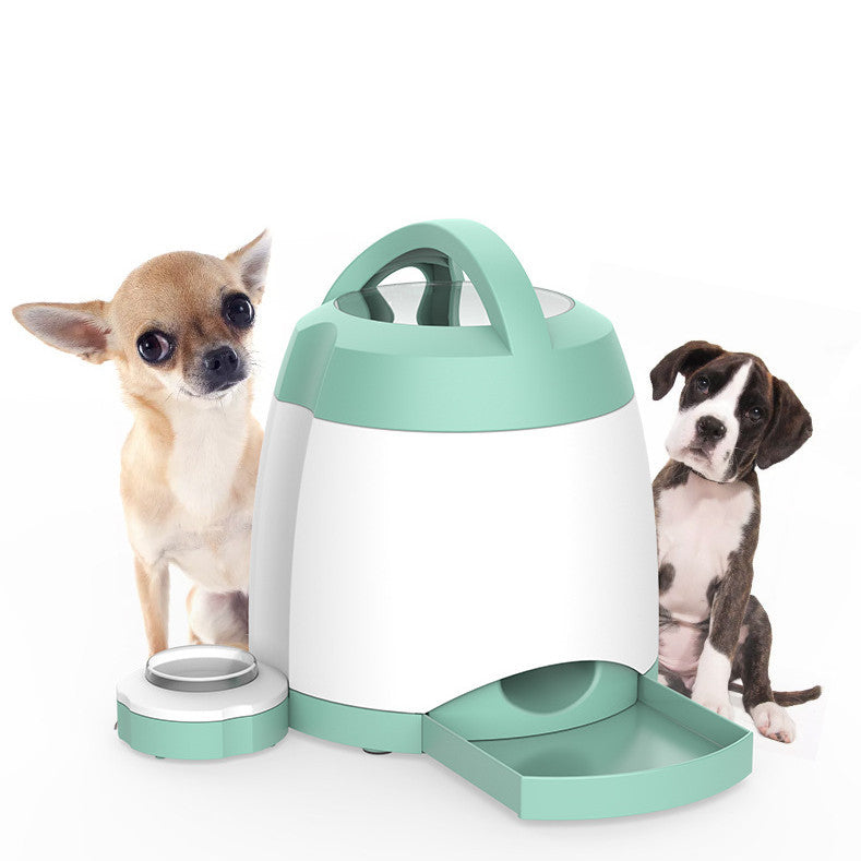 Creative Dog Button Push Automatic Feeder