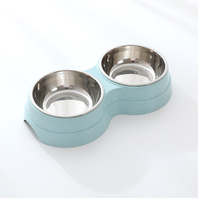 Stainless Steel Double Pet Bowls For Feeding