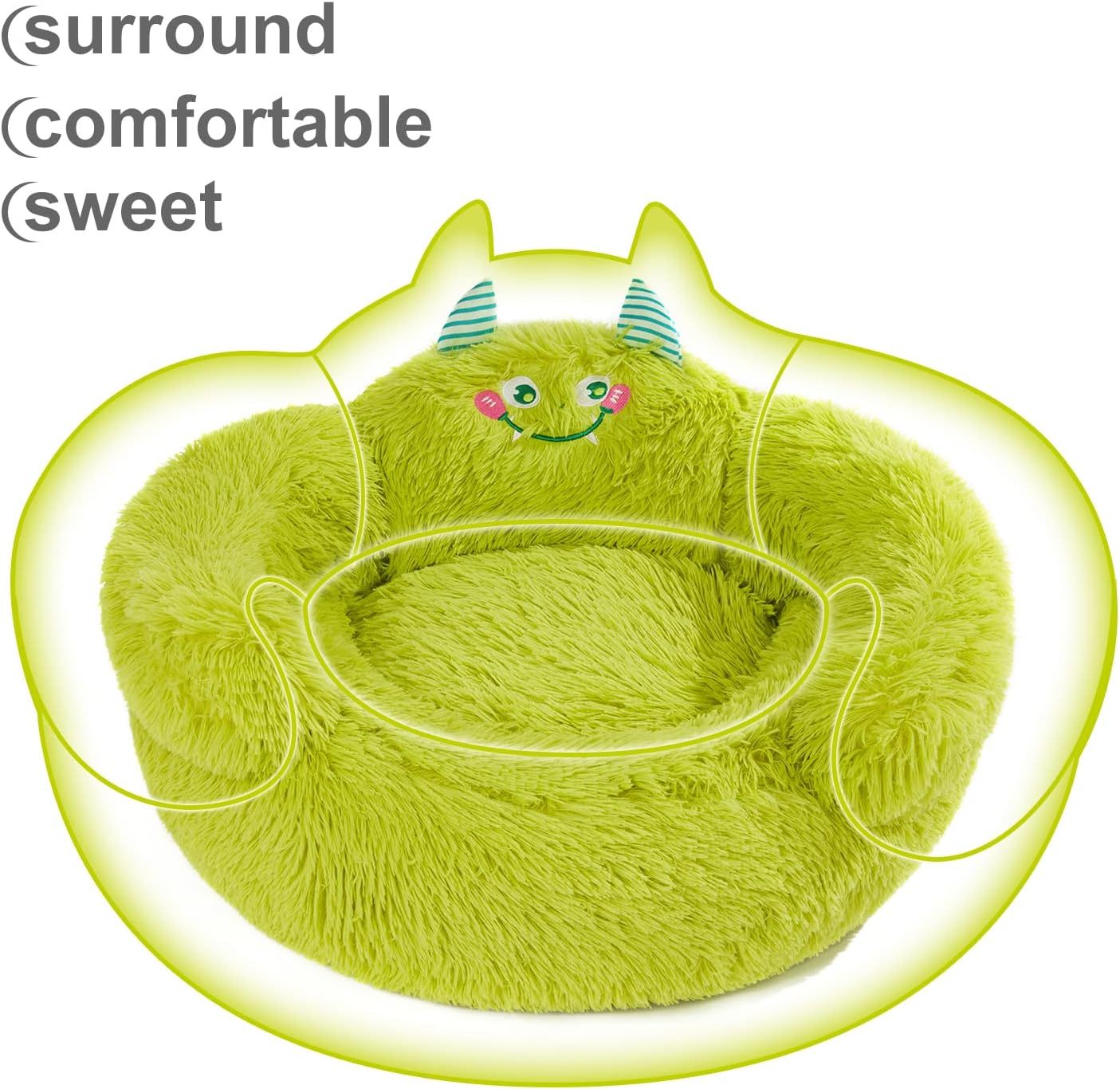 Cute Calming Dog Bed