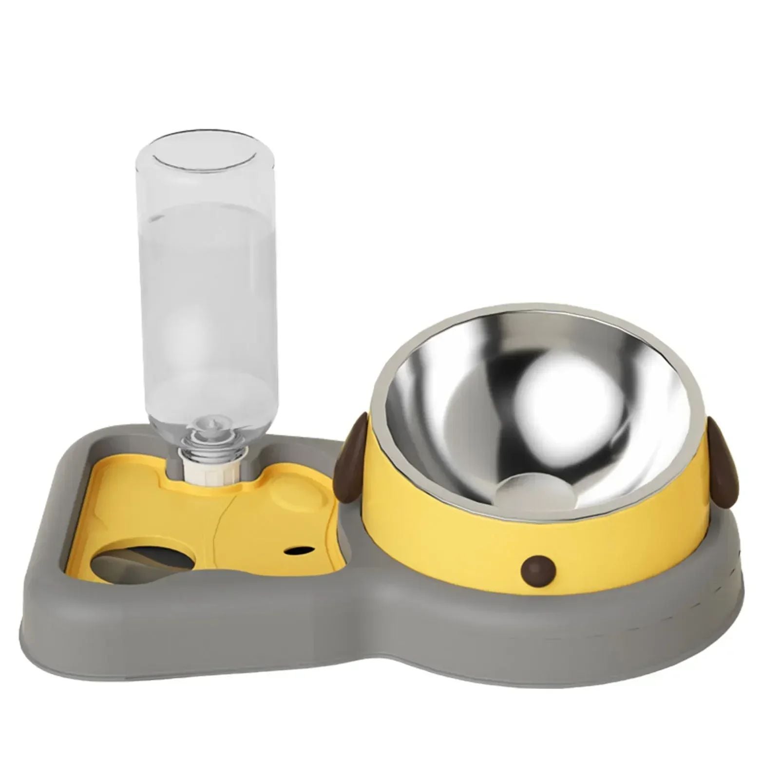 Pet Feeder Bowl Water Bottle Set
