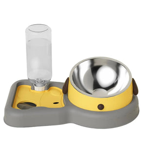 Pet Feeder Bowl Water Bottle Set
