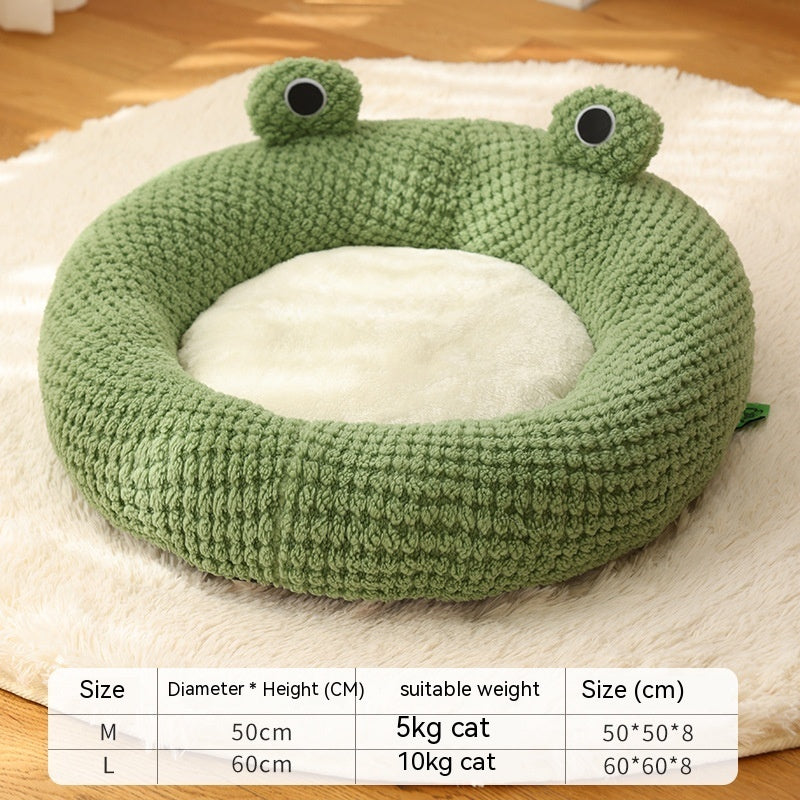 Pet Little Frog Series Plush Mat
