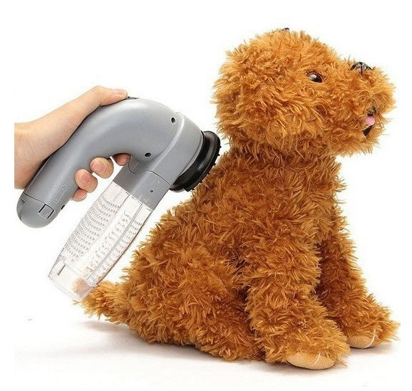 2-in-1 Pet Grooming Vacuum & Massage Brush