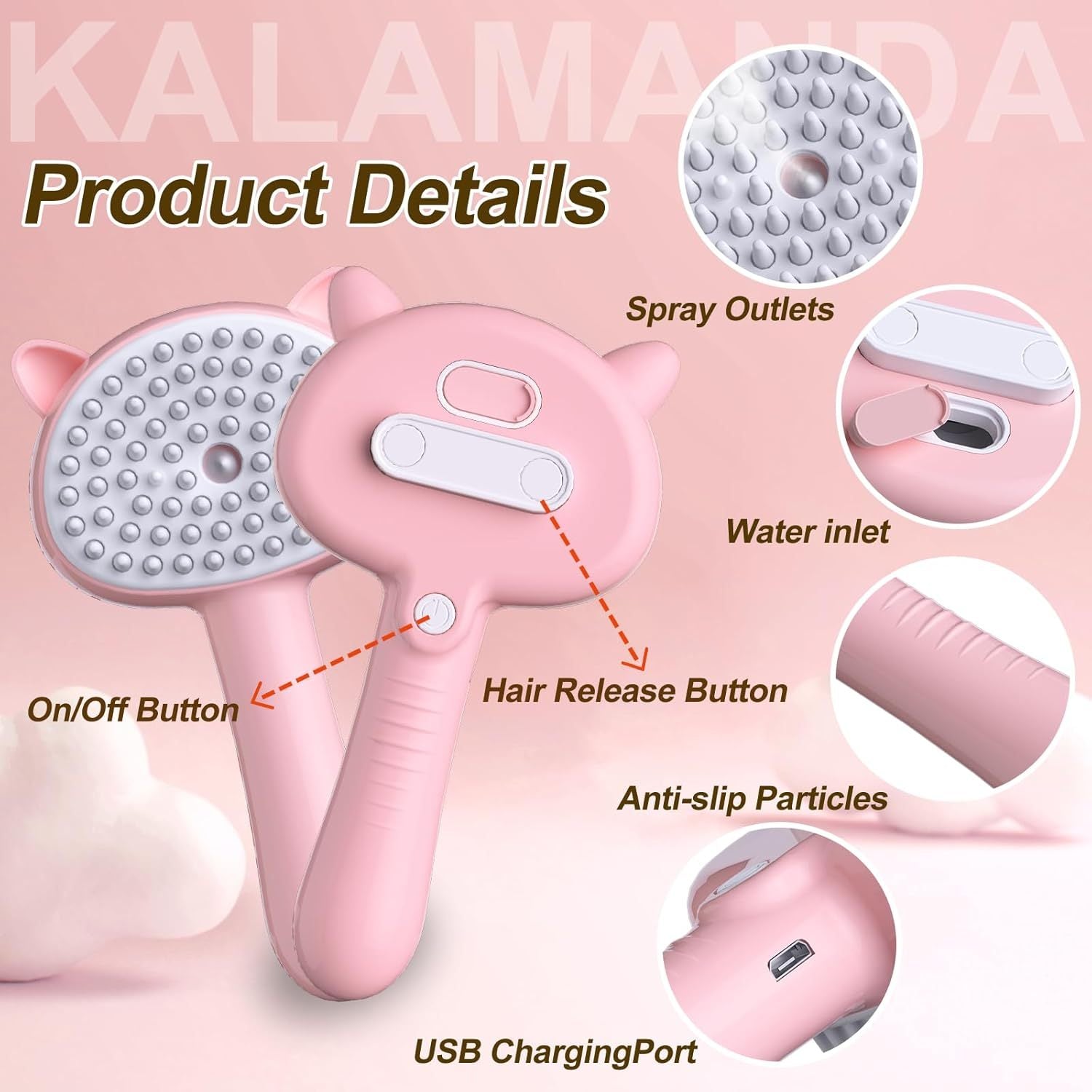 Cat Steam 4 In 1 Steamy  Brush