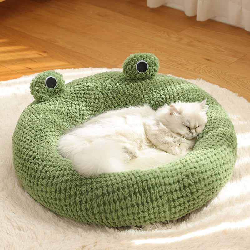 Pet Little Frog Series Plush Mat