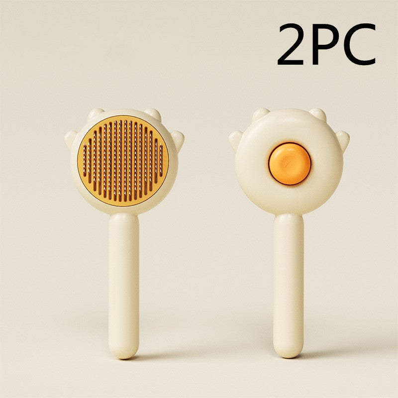 3-in-1 Pet Grooming Brush for Massage, Hair Removal & Cleaning