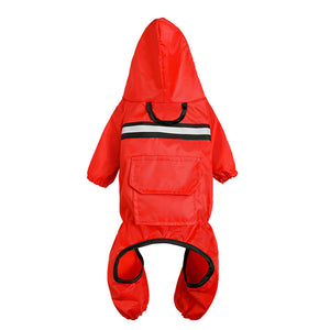 High-Visibility Reflective Dog Raincoat