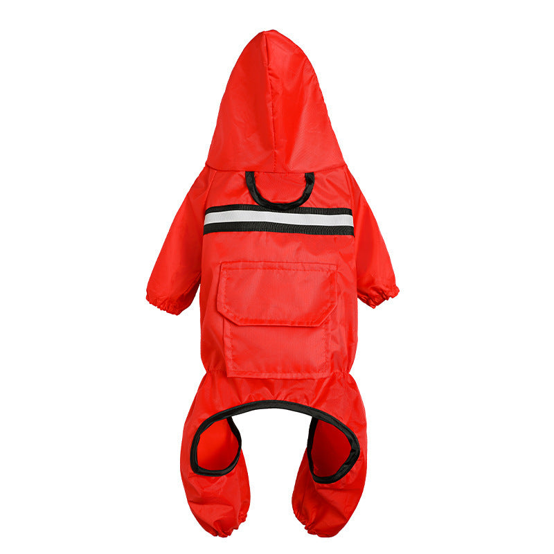 High-Visibility Reflective Dog Raincoat