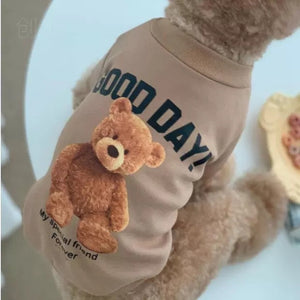 Winter Teddy Bear Pet Clothing