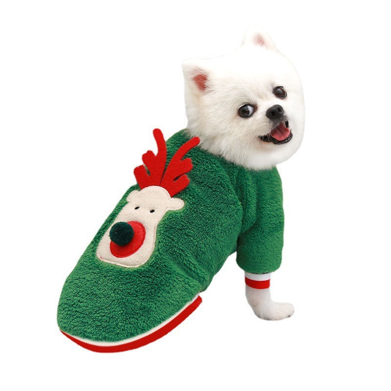 Coral Fleece Dog Sweater – Soft & Warm Winter Pet Outfit