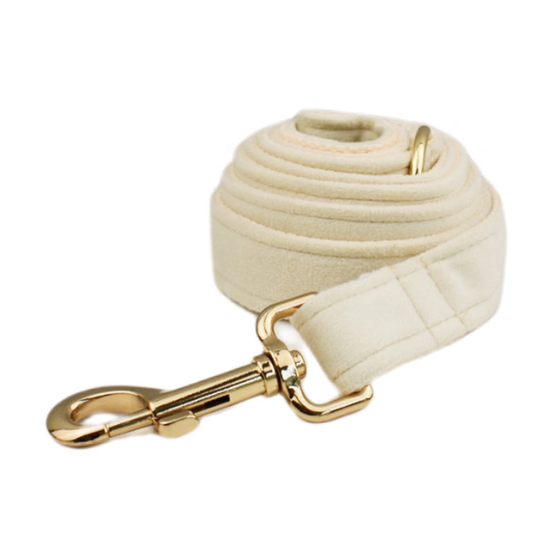 Pet Dog Fabric Velvet Harness Leash