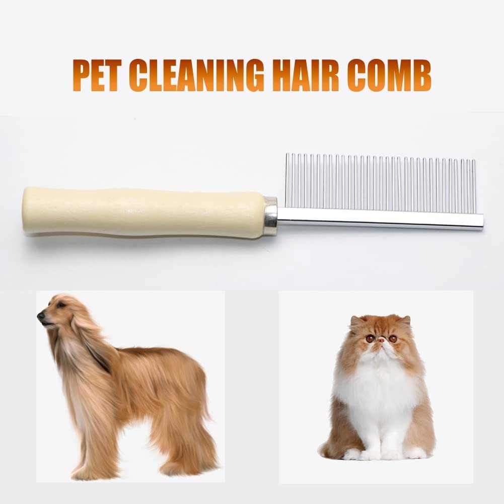 Pet Wooden Handle Grooming Comb