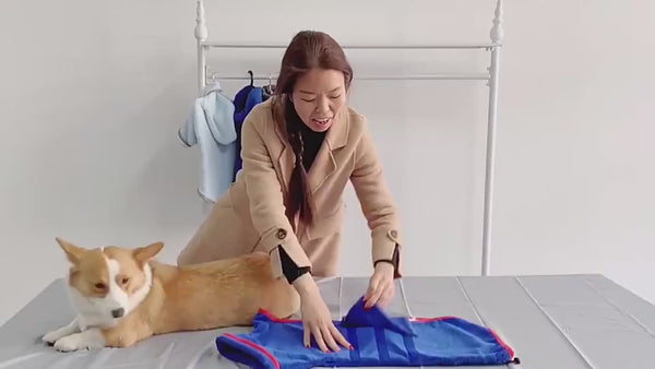 Quick-Dry Dog Towel Robe With Ultra-Absorbent Microfiber